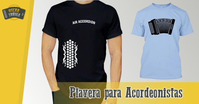 Playeras con estampado online de acordeon